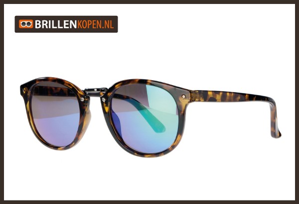 Corby Leopard – Blauw Zonnebril