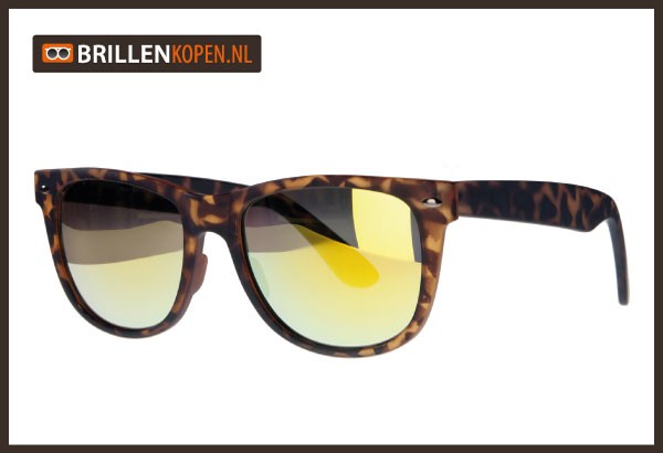 20729-C-(b) Miami Leopard Goud Zonnebril