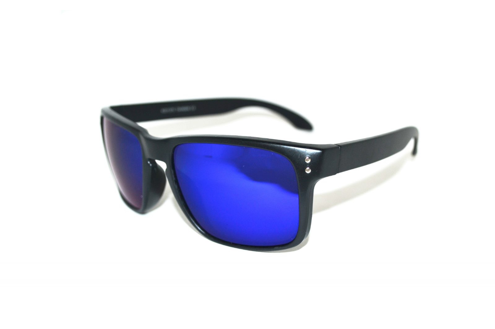 Holbrook-Matzwart-Blauw-zonnebril-matzwart-montuur-blauwe-UV-protectie-spiegelglazen-Brillenkopen.nl-linkeraanzicht Holbrook Matzwart Blauw